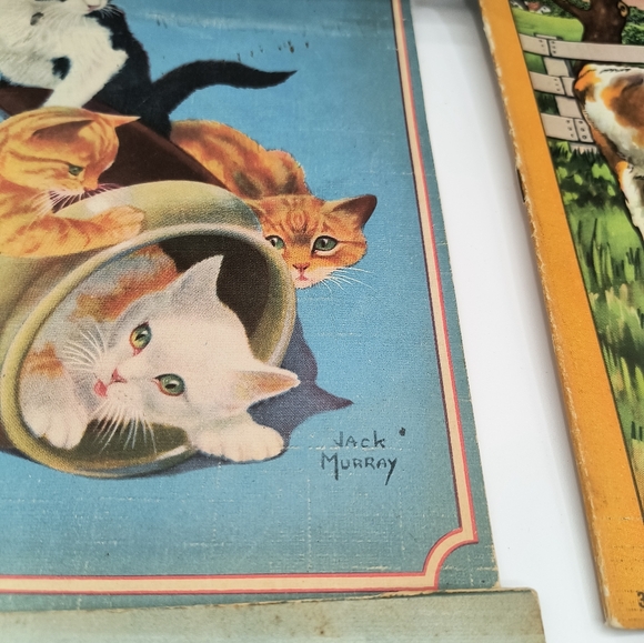 1943 Animal Story Book Collection Lot Of 4 Children's Publication Saalfield Co. - Picture 5 of 11